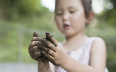 Messy play ideas using mud