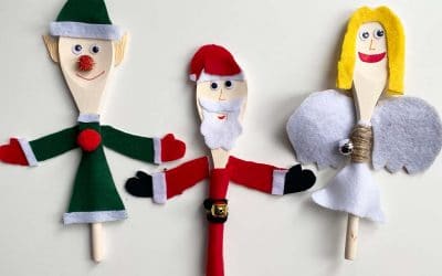 Christmas Crafts: Wooden festive friends