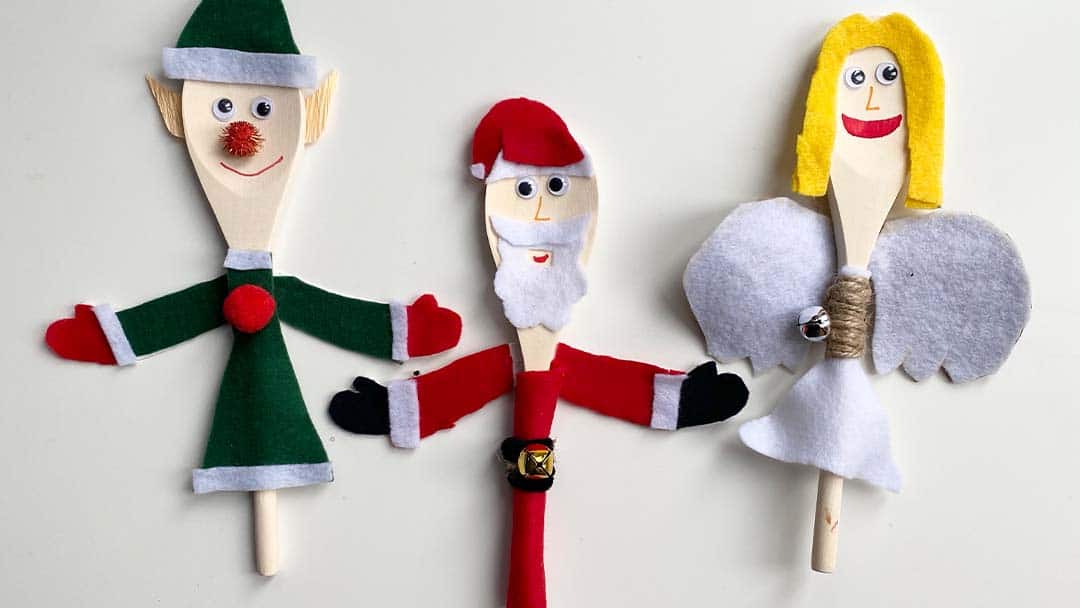 Christmas Crafts: Wooden festive friends