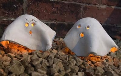 How to make Halloween ghost tealights