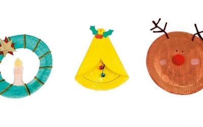 5 Festive paper plate Christmas crafts