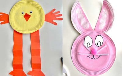 Paper plate Easter crafts for early years