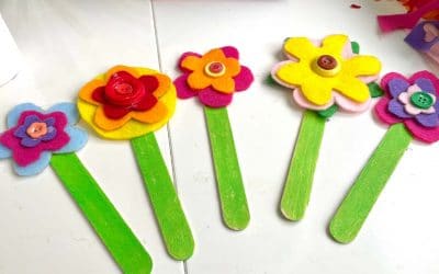 Mother’s Day flower bouquet craft for kids