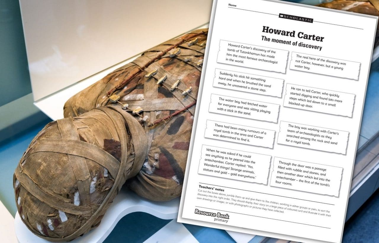 Ancient Egyptian resource Howard Carter and the discovery of Tutankhamun Hope Education blog