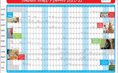 Free download: Academic year activity wall planner 2021/22