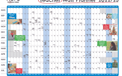 Free download: Academic year activity wall planner 2022/23