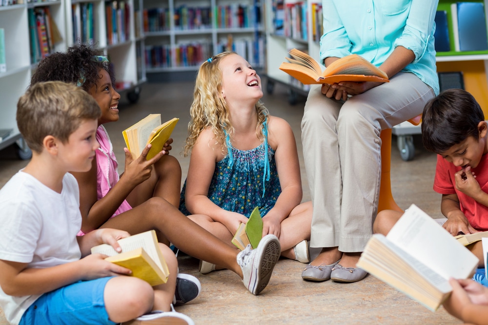 school book club reading together