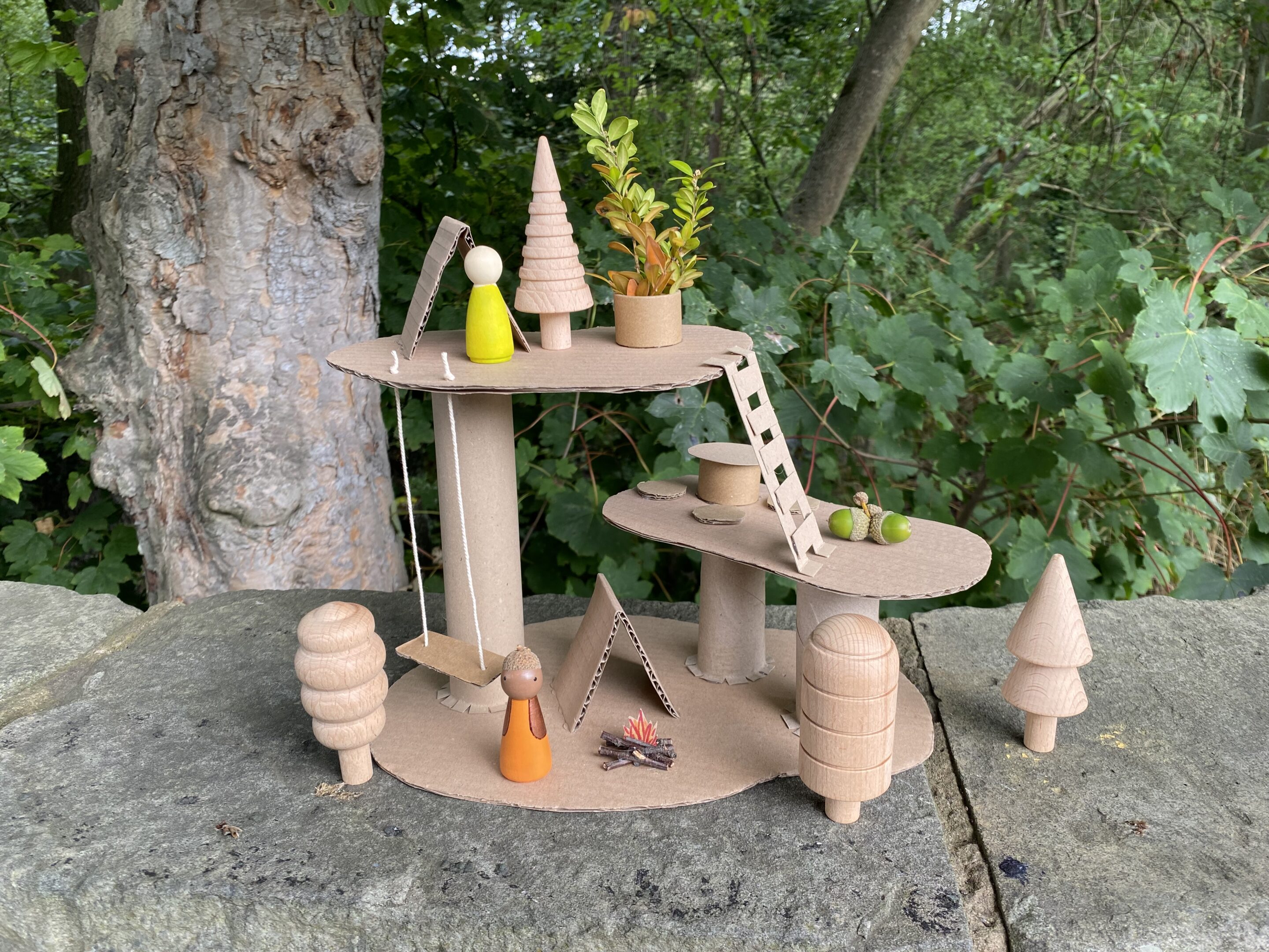Recycle Craft –  Mini Tree House