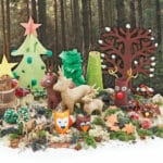 A magical foraged winter woodland