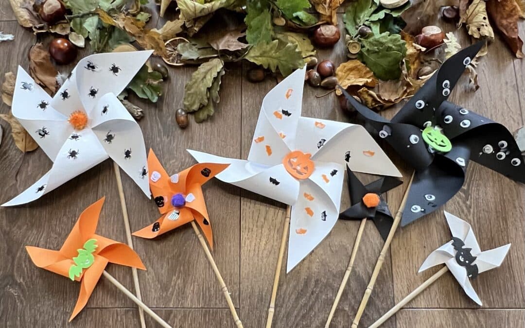 Halloween Craft – Creepy Pinwheel