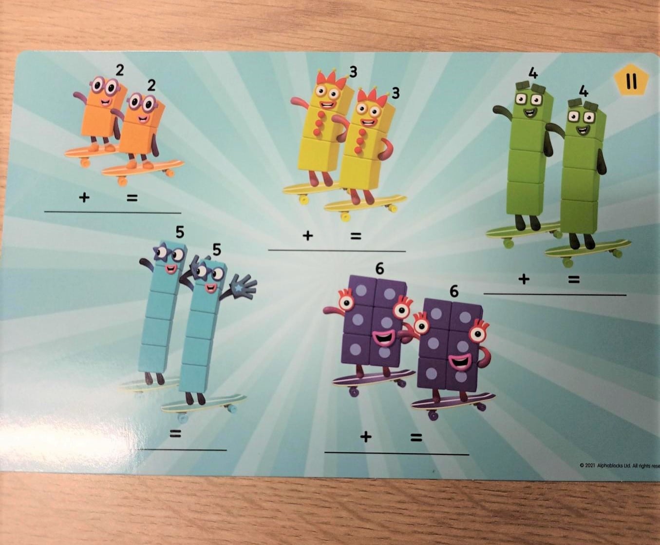 Exciting ways to use Numberblocks- sum activity card