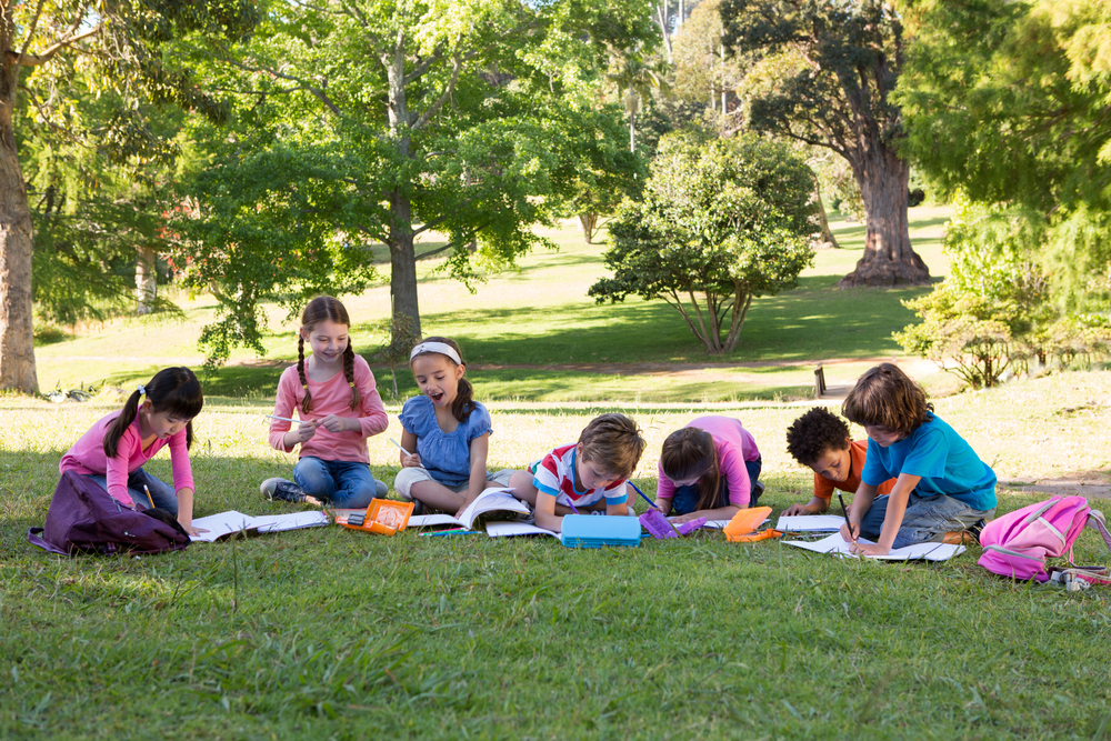 creative writing tips for kids- writing story ideas outdoors