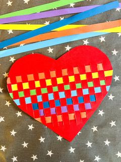 Valentine's day crafts for your class- finished heart craft