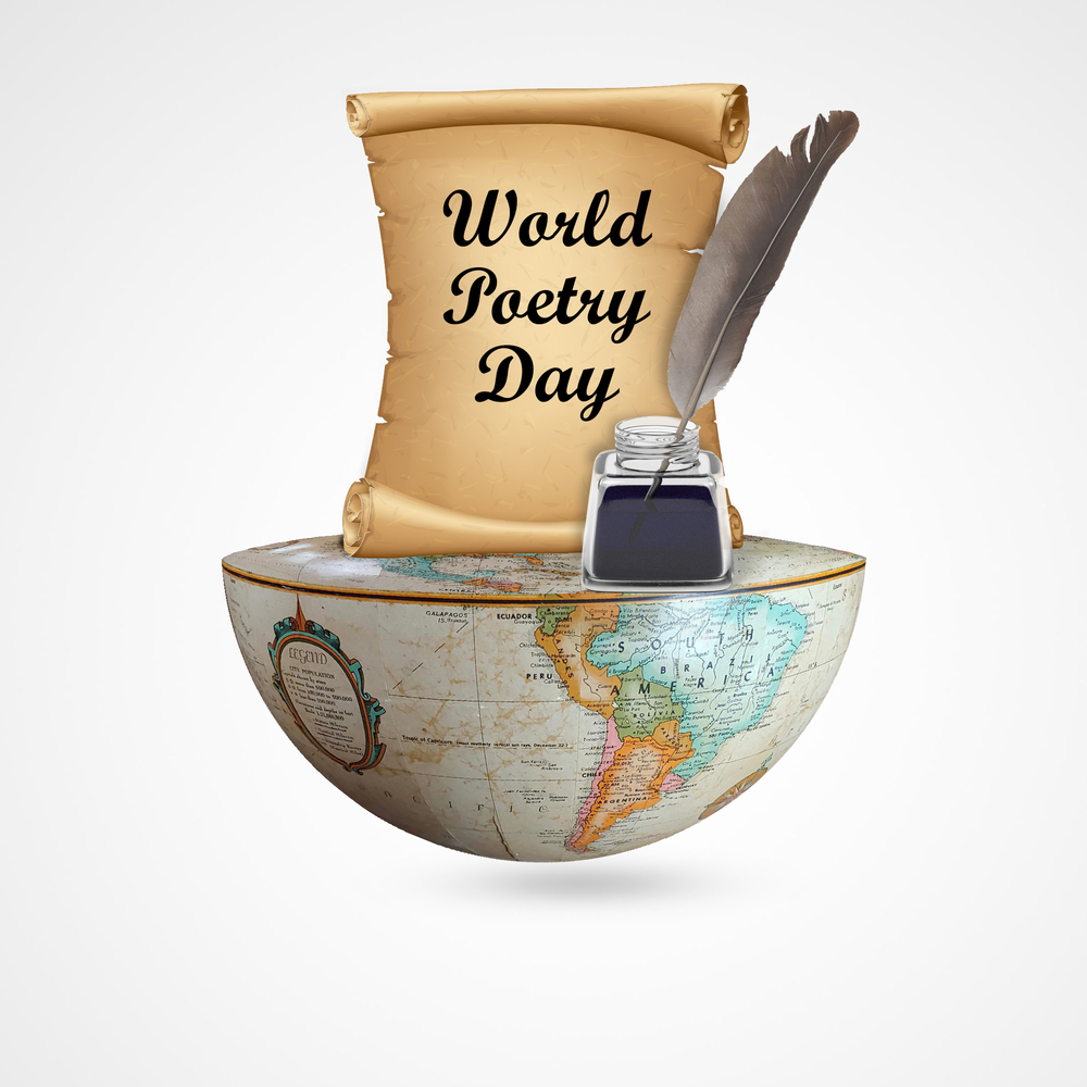 how to celebrate world poetry day- paper and quill on world