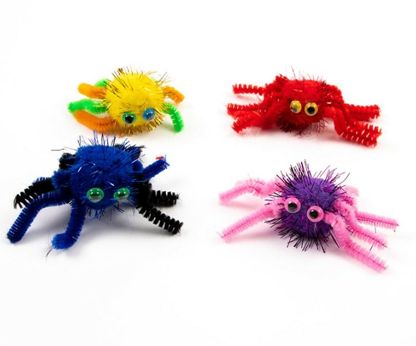 Halloween Crafting: Fuzzy Spiders